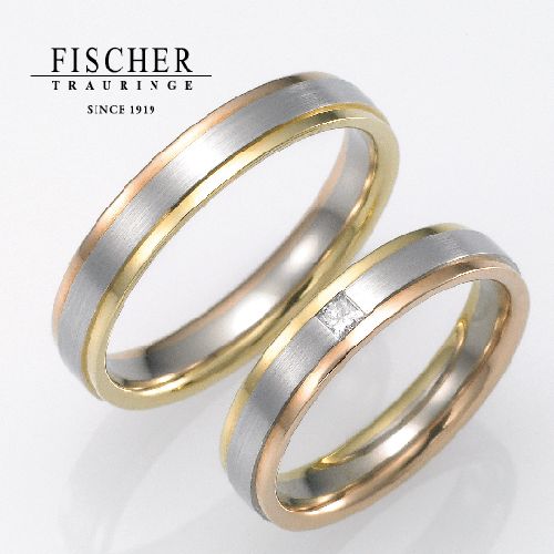 ドイツの鍛造メーカーであるフィッシャー・FISCHERの結婚指輪で152WRシリーズ