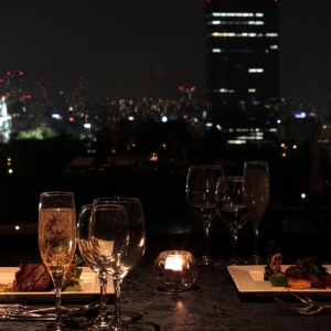 大阪gardenのサプライズプロポーズ KKRホテル大阪　レストラン シャトー