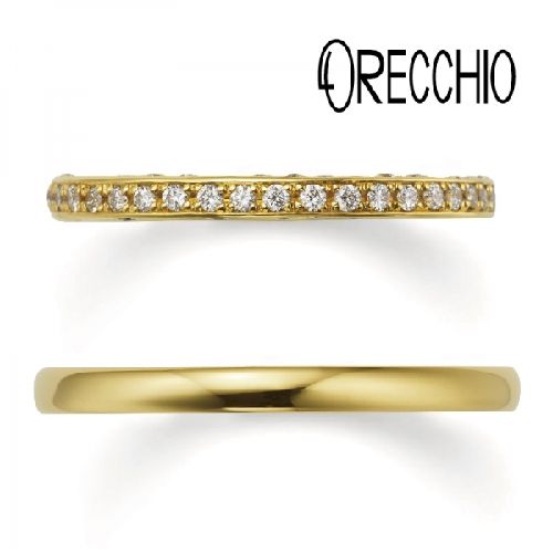 ORECCHIOオレッキオの結婚指輪でPM2401