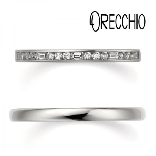 金沢で探すおしゃれな結婚指輪婚約指輪ブランドのオレッキオのLF844/LF863