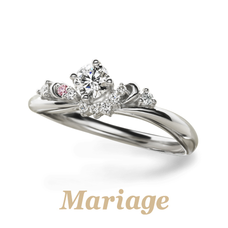 奈良で人気の高品質ダイヤ婚約指輪ブランドでMariage ent(マリアージュエント)のビーナスのデザイン