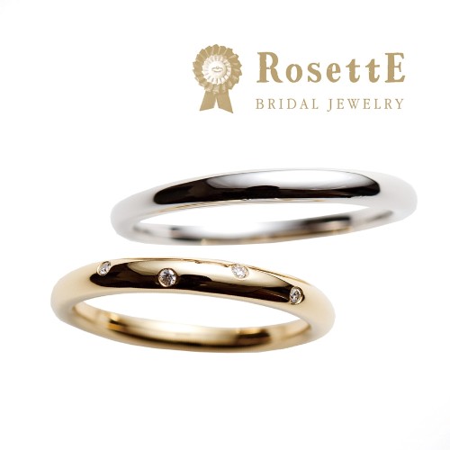 アンティークな結婚指輪RosettEの結婚指輪できらめき