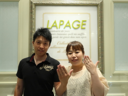 お気に入りのリングを見つけました！【LAPAGE　結婚指輪】