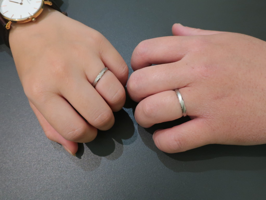 宝塚市のお客様の選んだ結婚指輪