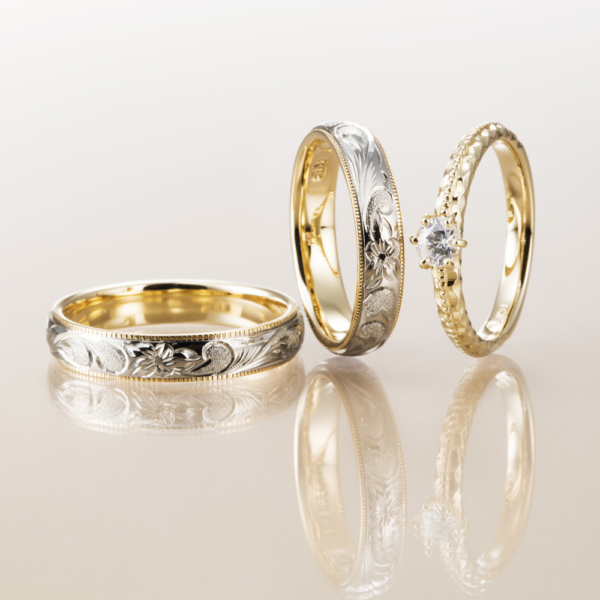 Makanaマカナの婚約指輪と結婚指輪のセットリングは大阪・梅田・神戸・京都の正規取扱店のgarden梅田