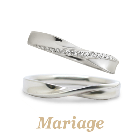 神戸の可愛い結婚指輪でMariage entのエルヴェ
