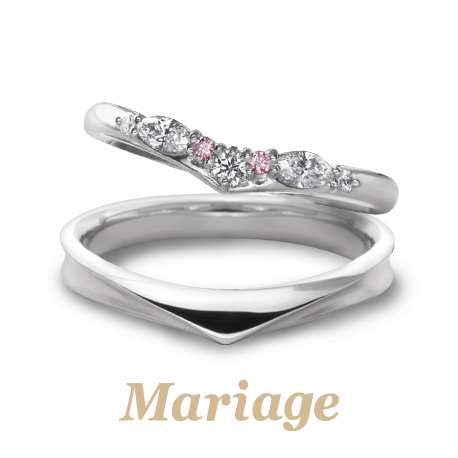 神戸の可愛い結婚指輪でMariage entのロンボ・ヌール