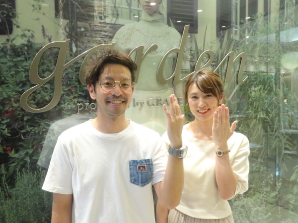 オシャレ指輪 Rosette(ロゼット)の婚約指輪と結婚指輪 大阪市中央区