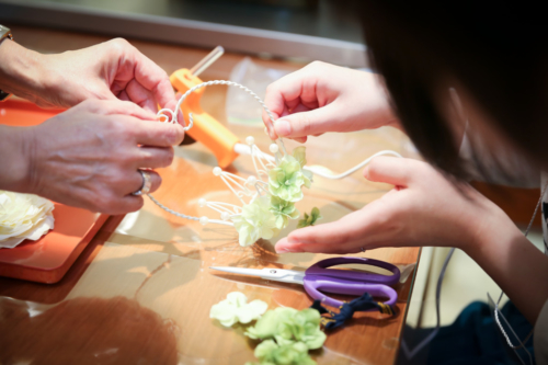 結婚式に向けてDIY体験リングピローやロゼットを自分で作ろう1