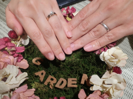 FISCHERの婚約指輪とFISCHERとRosettEの結婚指輪　兵庫県尼崎市