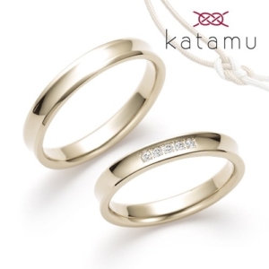 鍛造製法の結婚指輪Katamu