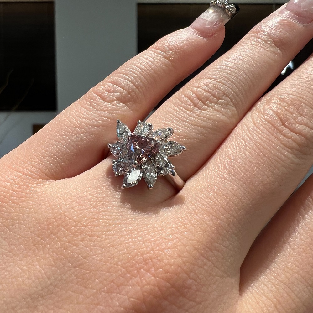 garden梅田のピンクダイヤモンドの指輪3