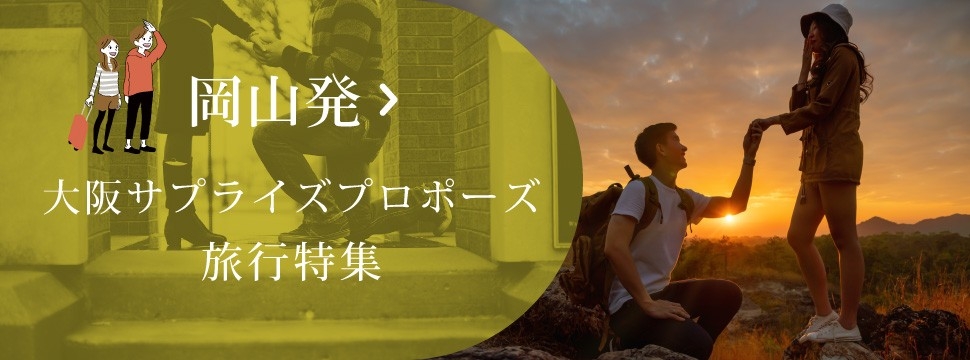 岡山発の大阪プロポーズ旅行のイメージ