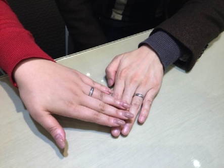 大阪市北区｜鍛造製法のFISCHERの結婚指輪をご成約いただきました。