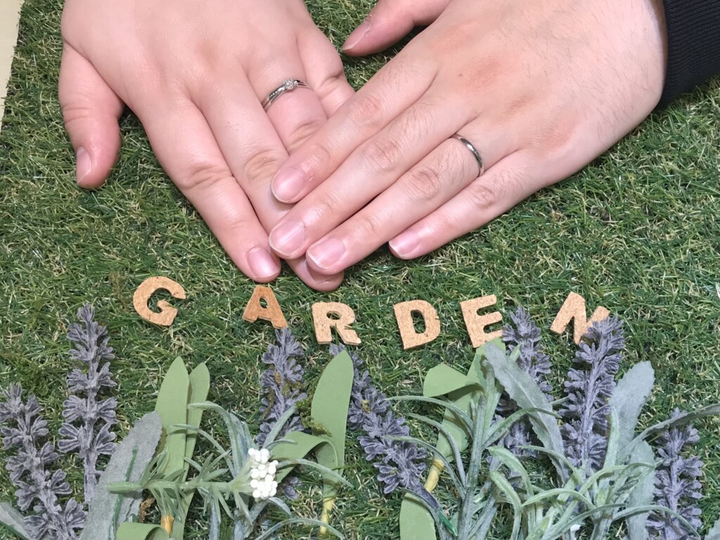 gardenオリジナルの結婚指輪をご成約頂きました