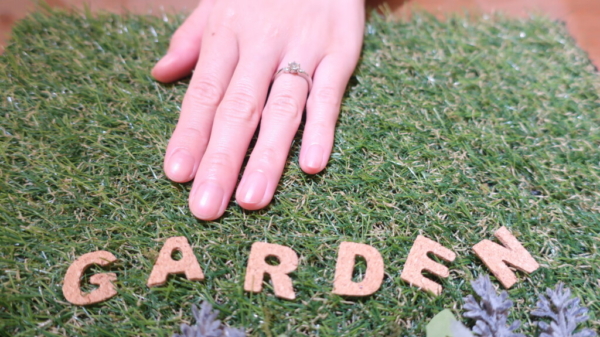 大阪府柏原市｜gardenオリジナルの婚約指輪をご成約いただきました
