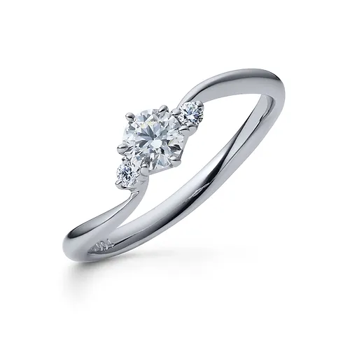 大阪で人気の婚約指輪特集ひねった(ひねりの)デザインバージョンのホシノスナ