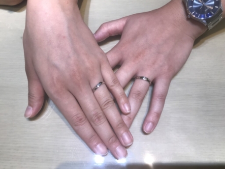 川西市 ミンサーリングの結婚指輪をご成約いただきました