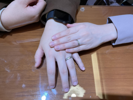 大阪府泉南郡　大阪市中央区　Mariageentの婚約指輪とFISCHERの結婚指輪をご成約頂きました。