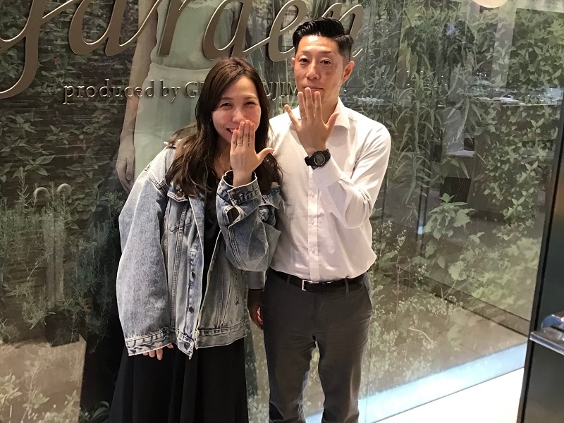 FISCHERの結婚指輪をご成約頂きました