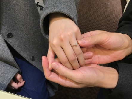 神戸市中央区　gardenオリジナルの婚約指輪をご成約いただきました