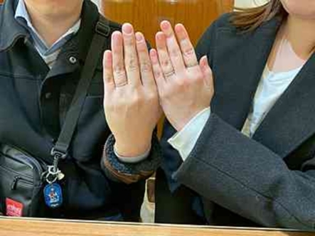 枚方市　GRACEKAMAの結婚指輪をご成約いただきました