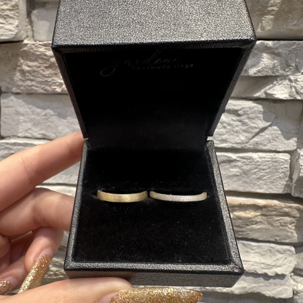 手作りペアリングダイヤモンドダスト