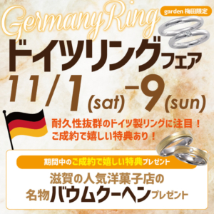 【11月1日~9日限定開催！豪華特典付き】ドイツリングフェア