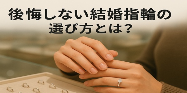 後悔しない結婚指輪を選ぶために押さえておきたいポイント