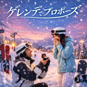 ゲレンデでプロポーズ